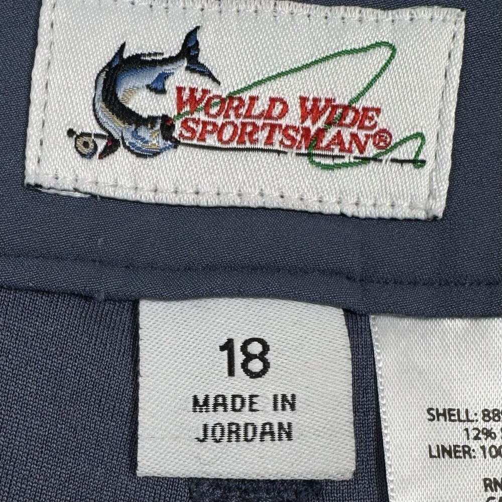 World Wide Sportsman Skort Women Size 18 Blue Stretch Golf Coastal Athletic NWT - Picture 11 of 16